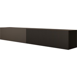 Meubella TV-Meubel Caius - Zwart - 200 cm