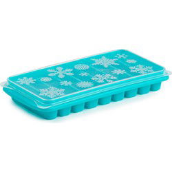 Plasticforte Tray met Flessenhals ijsblokjes - staafjes - blauw - IJsblokjesvormen