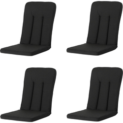 Madison -  Tuinkussen Exelsior/primero/Balero  Rib black - Ca. 110x48 cm - Set van 4