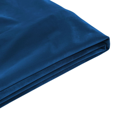 Beliani FITOU - Bekleding voor bedframe-Blauw-Fluweel