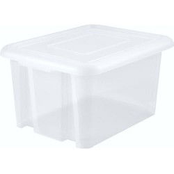 EDA Opbergbox 80L - wit - stapelbaar - L56 x B50 x H36 cm - Opbergbox