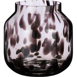 Mica Decorations Pantera Vaas - 26x26x26 cm - Glas - Bruin