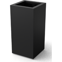 Artus rechthoekige Aluminium plantenbakken Lengte: 400 Breedte: 400 Hoogte: 1000