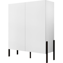 Meubella Dressoir Jordy - Wit - 114 cm