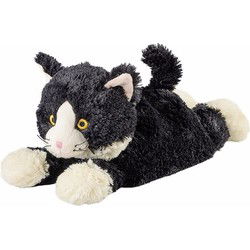 Warmies Warmte/magnetron opwarm knuffel zwarte kat - kinderen - Opwarmknuffels