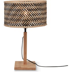 Tafellamp Java - Bamboe/Zwart - Ø32x38cm