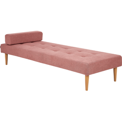 Beliani NIORT - Chaise longue-Roze-Polyester