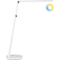 Beliani DORADO - Bureaulamp-Wit-Synthetisch materiaal