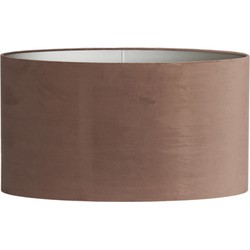 Light&living Kap ovaal recht smal 58-24-32 cm VELOURS chocolade bruin