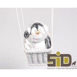 Pinguin in luchtballon l26b18 cm - SID