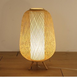 Fine Asianliving Bamboe Webbing Lamp Handgemaakt - Isolde D38xH60cm