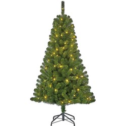 Black Box Charlton kunstkerstboom - 100 warmwitte led lampjes - 155x91