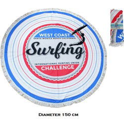 Strandlaken Rond polyester - diameter 150cm - SURFING