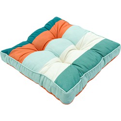 Madison - Loungekussen 47x47 - Blauw - Vivero Sea Blue