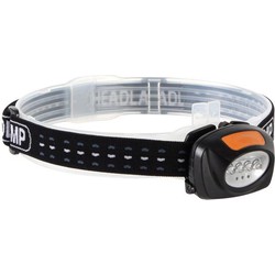 2-in-1 hoofdlamp met 4 witte en 3 rode leds