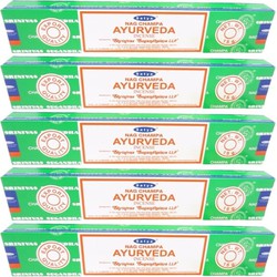 60 Nag Champa wierookstokjes Ayurveda 15 gram - Wierookstokjes