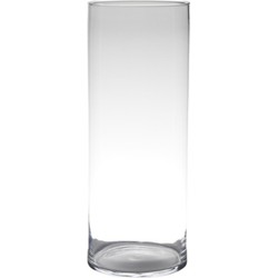 Hakbijl Glass bloemenvaas cylinder model - glas - H50 x D19 cm - transparant - Vazen