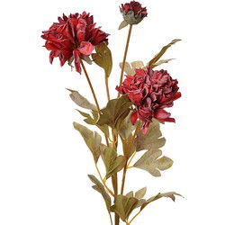 Clayre & Eef Kunstbloem Rood Kunststof