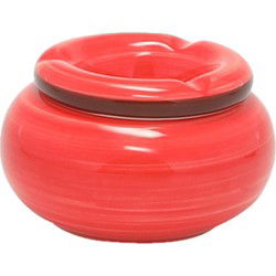 Dolomite keramiek storm asbak rood 13,5 x 7 cm - Asbakken