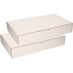 2x Opbergdozen met 10 cm vakken - Opbergbox