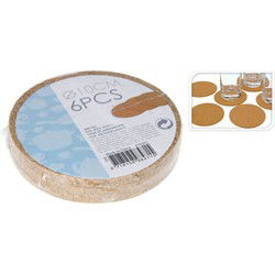 Kurken Onderzetters 10 cm 6 Stuks