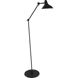 Anne Lighting - vloerlamp - Kasket - zwart - metaal - Ø 30cm - E27 - 2691ZW