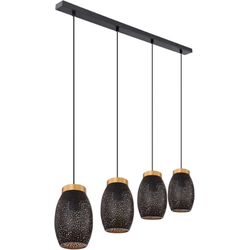 Klassieke hanglamp Narri - L:90cm - E27 - Metaal - Goud