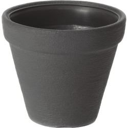 Prosperplast Plantenpot/bloempot Classic Garden - buiten/binnen - kunststof - antraciet - D40 x H41 cm - Plantenpotten