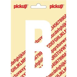 Plakletter Nobel Sticker witte letter B