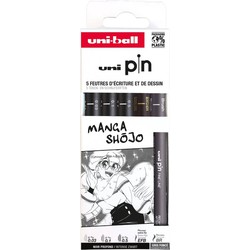 Uni-ball Uni-ball Uni Pin Fineliner Set 5 stuks Manga Shojo