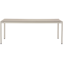 Joey aluminium tuintafel met stenen blad beige - 200 x 100 cm