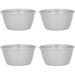 Krumble Puddingvorm - Set van 4 - Zilver
