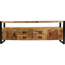 Clayre & Eef TV kast  190x40x70 cm Bruin Hout TV meubel