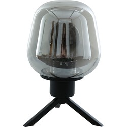 Steinhauer tafellamp Reflexion - zwart - metaal - 15 cm - E27 fitting - 2683ZW