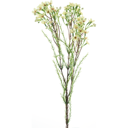 Wax flower spray cream 78 cm kunstbloem