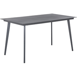 Beliani MILETO - Tuintafel-Grijs-Aluminium