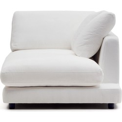 Kave Home - Chaise longue Gala rechts wit 193 x 105 cm