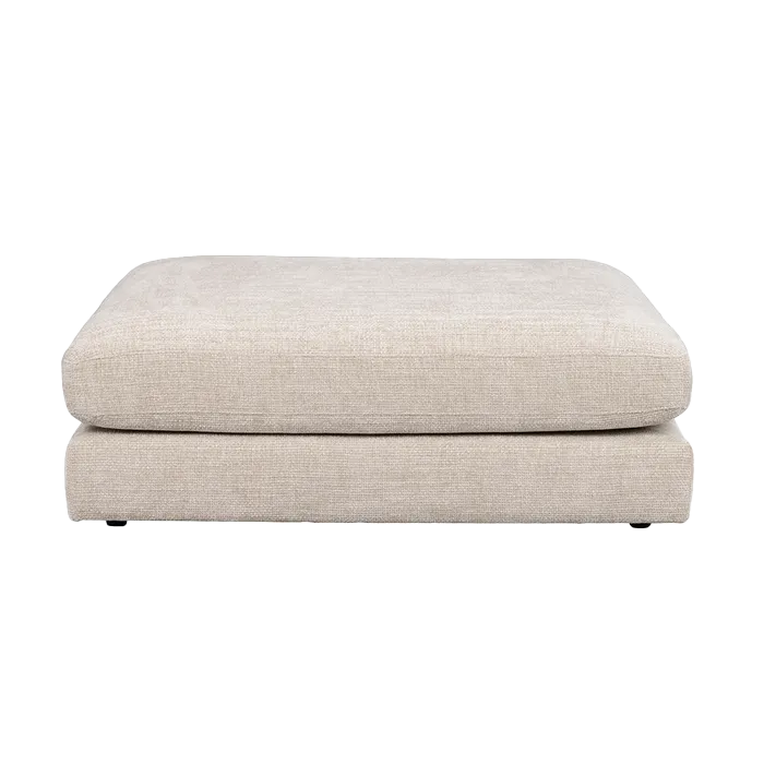 Duncan hocker lichtgrijs/beige - 112 cm - 