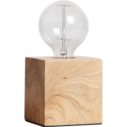 Tafellamp Sweden vierkant 9.5 x 9.5 cm hout