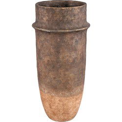PTMD Bloempot Christenee - 26x26x55 cm - Cement - Grijs