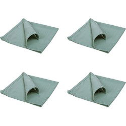 QUVIO Servet – Katoen – 40x40cm – Groen – Set van 4