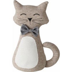 Boltze deurstopper Katje - 1 kilo - beige - 31 x 11 cm - Deurstoppers