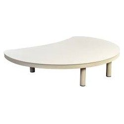 Hoshi kidney coffee table aluminium salix - Yoi