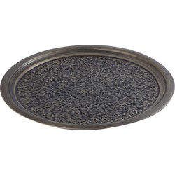 PTMD Janelle Brass iron hammered round bowl XL