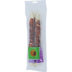 Natuurlijke Snack stick gedraaid plus eend 28 cm zak a 2st
