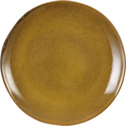 Mica Decorations Diner Bord Tabo - Ø26.5 cm - Okergeel