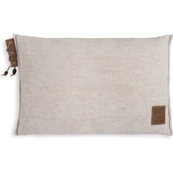 Knit Factory Jay Sierkussen - Beige - 60x40 cm - Inclusief kussenvulling