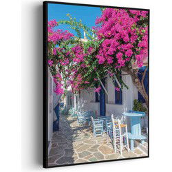 Muurwerken Akoestisch Schilderij - Kleurrijk griekenland - Geluidsdempend Wandpaneel - Wanddecoratie - Geluidsisolatie - BASIC (AW 0.65) XXL (107X150)