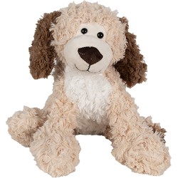 Clayre & Eef Knuffel Hond 26 cm Bruin Pluche