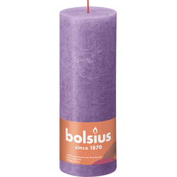 Rustiek stompkaars 190/68 Vibrant Violet - Bolsius